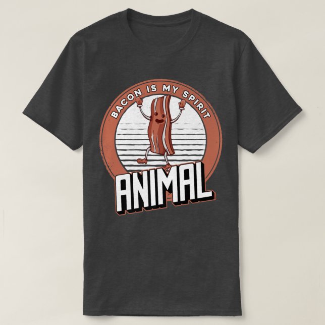 Pork Bacon Pig - Bacon Is My Spirit Animal Premium T-Shirt (Design Front)