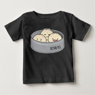 Pork Bun dim sum Chinese breakfast steamed bbq bun Baby T-Shirt
