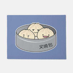 Pork Bun dim sum Chinese breakfast steamed bbq bun Doormat