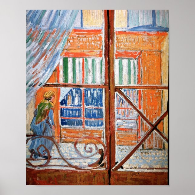 Pork-Butcher's Shop from Window Van Gogh Fine Art Poster (Front)