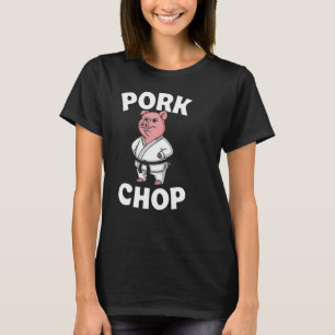 Pork Chop Funny Karate Pig Martial Arts T-Shirt