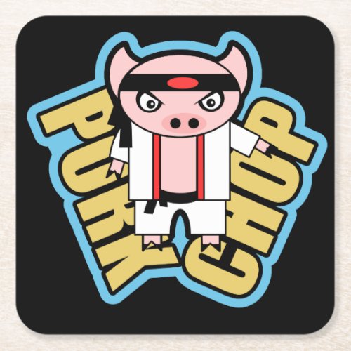 Pork Chop Square Paper Coaster