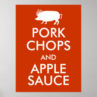 Pork Chops and Apple Sauce Poster