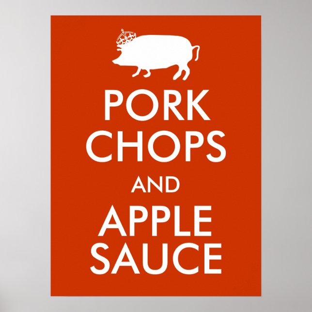 Pork Chops and Apple Sauce Poster (Front)