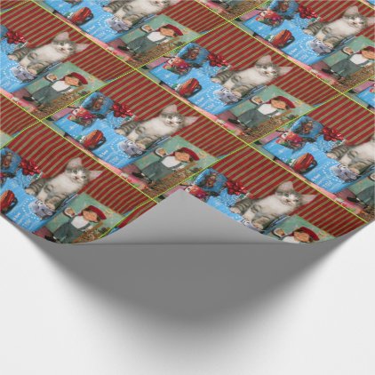 Pork Chop&#39;s Christmas Wrapping Paper (kitten)