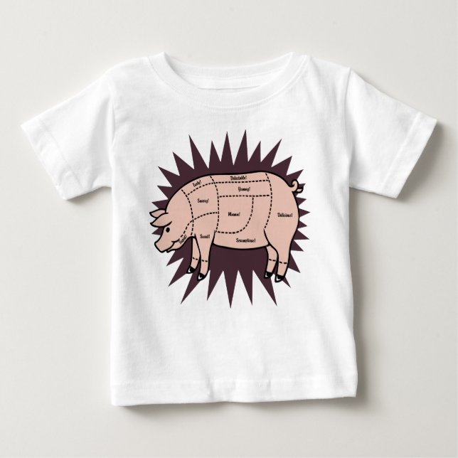 Pork Cuts Baby T-Shirt (Front)