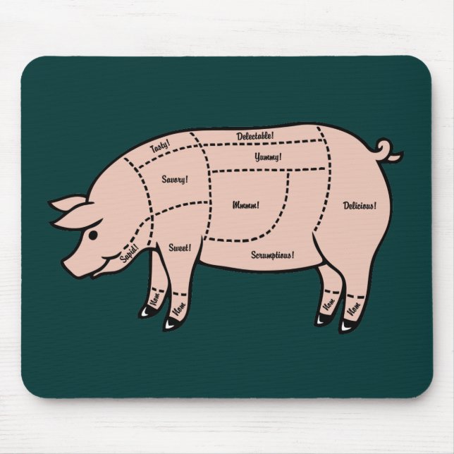 Pork Cuts Mouse Pad (Front)