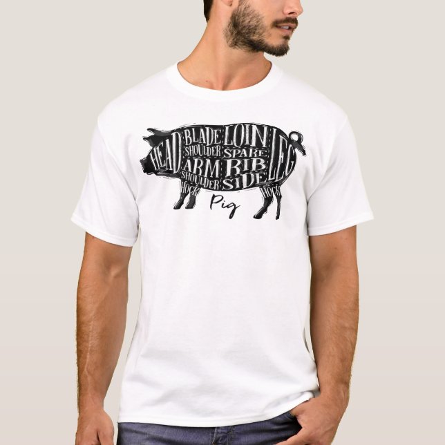 Pork Cuts, Piggy T-Shirt (Front)