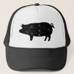 Pork Meat Cuts Butcher Shop Gifts Trucker Hat at Zazzle