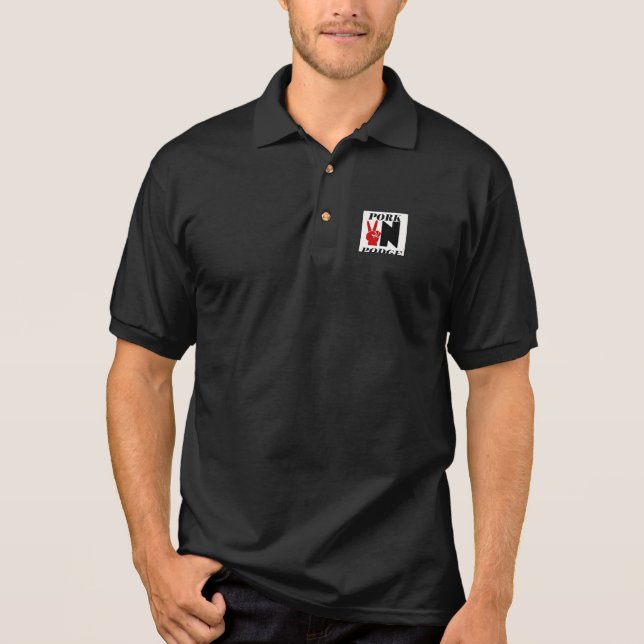 Pork N Podge Butcher Shop Polo Shirt (Front)