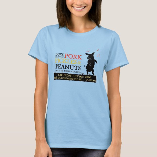 Pork, Pickles & Peanuts Festival 2010 T-Shirt (Front)