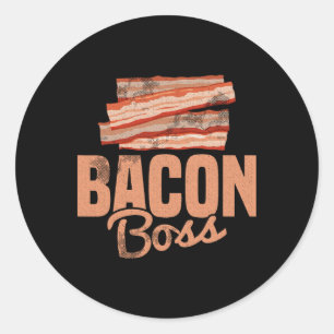 Pork Pig Meat Breakfast Bbq Bycon Lover - Bycon Bo Classic Round Sticker