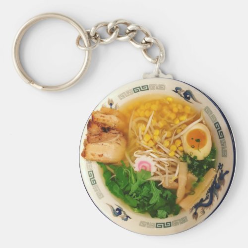 Pork Ramen Noodle Soup Keychain