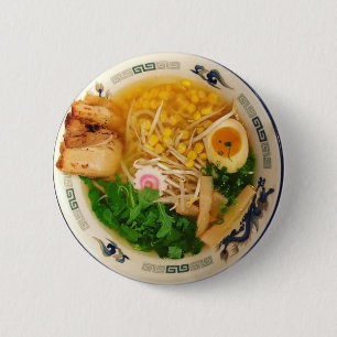 Pork Ramen Noodle Soup Pinback Button