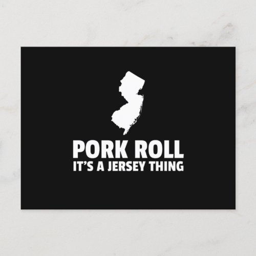 Pork Roll Its A New Jersey Thing State NJ Design Postcard