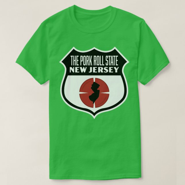 Pork Roll State Shield T-Shirt (Design Front)