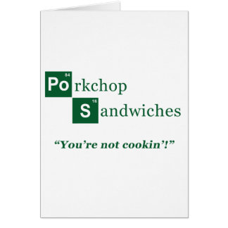 Porkchop Sandwiches Parody Logo Cards