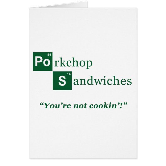 Porkchop Sandwiches Parody Logo Cards (Front)
