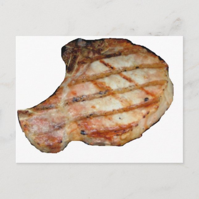 Porkchops Are Delicious Postcard (Front)