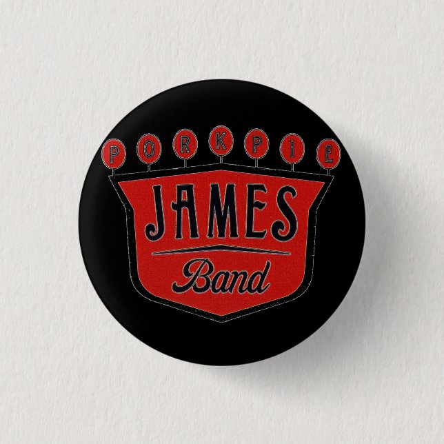 Porkpie James Button (Front)