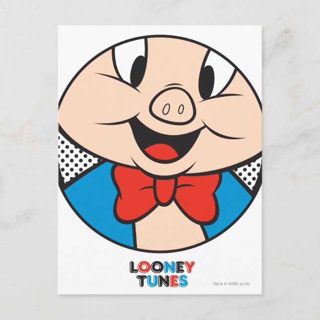 Porky Dotty Icon Postcard (Front)