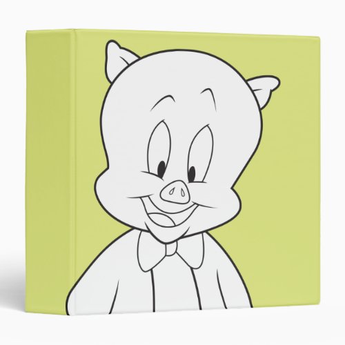 Porky Hello Friend 3 Ring Binder