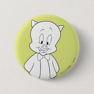 Porky Hello Friend Pinback Button