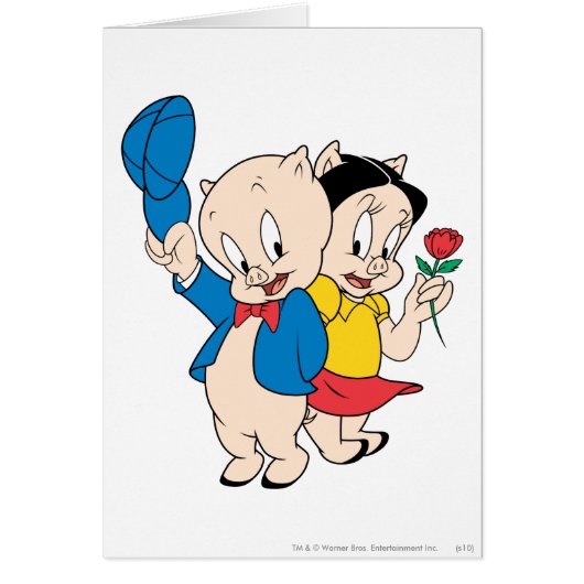Porky Pig and Petunia Cards (Front)