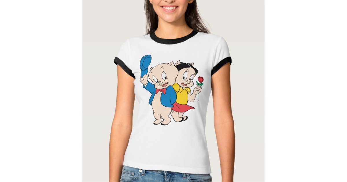 Porky Pig and Petunia Shirt | Zazzle