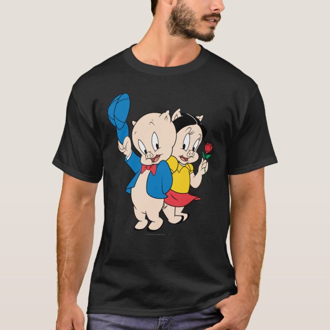Porky Pig and Petunia T-Shirt (Front)