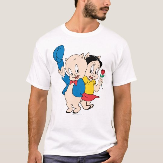 Porky Pig and Petunia T-Shirt | Zazzle.com