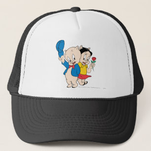 Porky Pig and Petunia Trucker Hat