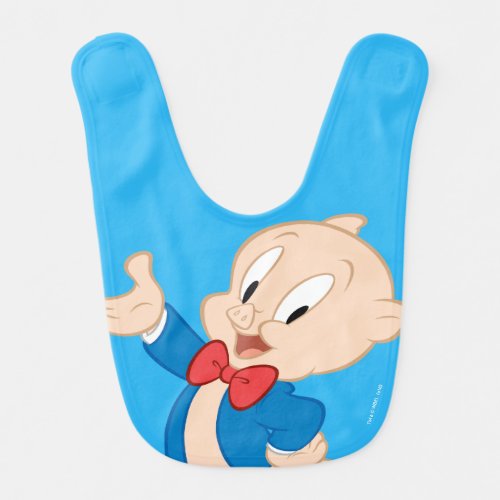 Porky Pig  Classic Pose Baby Bib