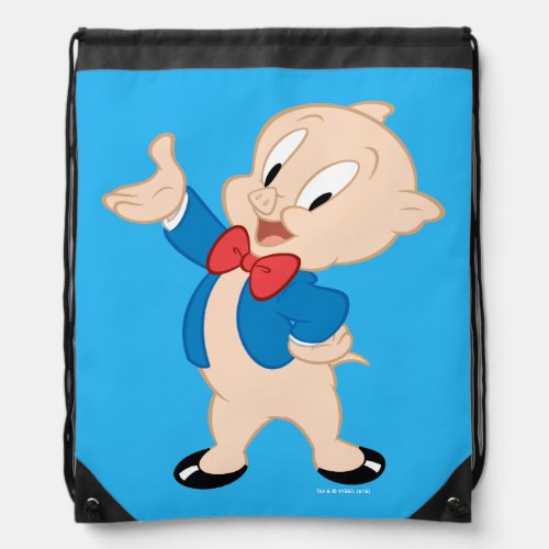 Porky Pig  Classic Pose Drawstring Bag