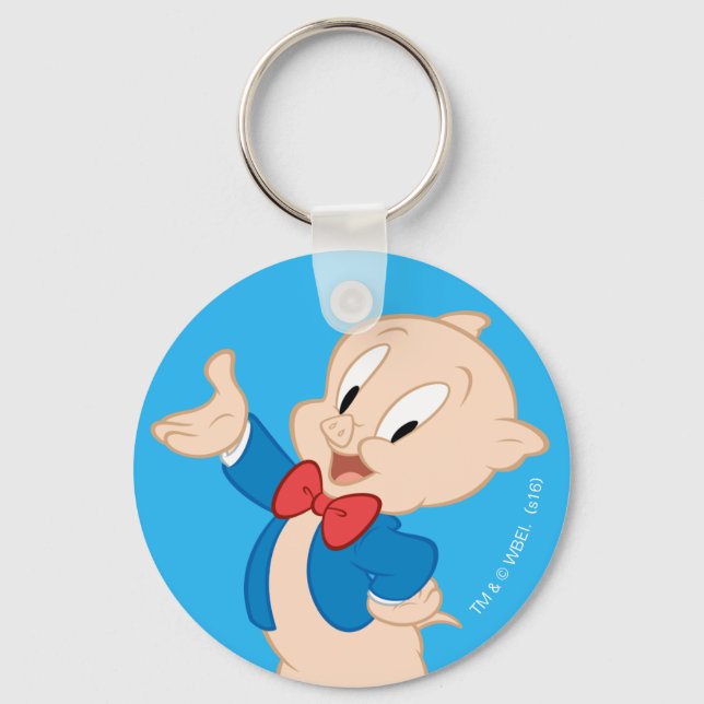 Porky Pig | Classic Pose Keychain (Front)