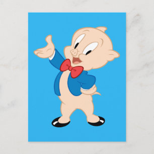 Porky Pig   Classic Pose Postcard