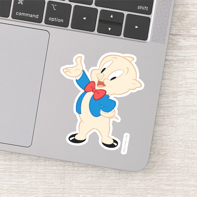 Porky Pig | Classic Pose Sticker (Detail)