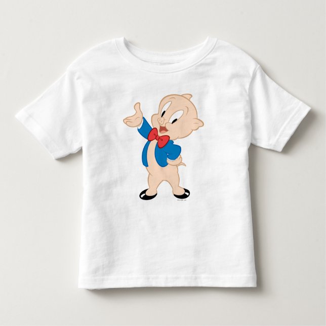 Porky Pig | Classic Pose Toddler T-shirt (Front)