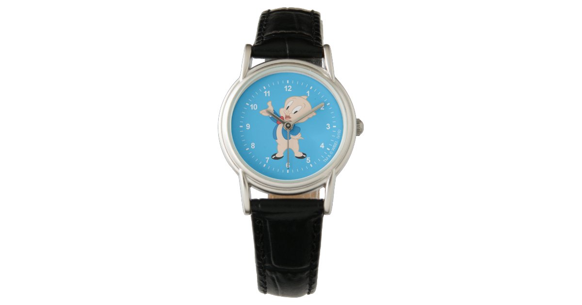 Porky Pig Classic Pose Wrist Watch Zazzle