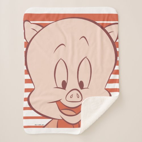 Porky Pig Expressive 23 Sherpa Blanket
