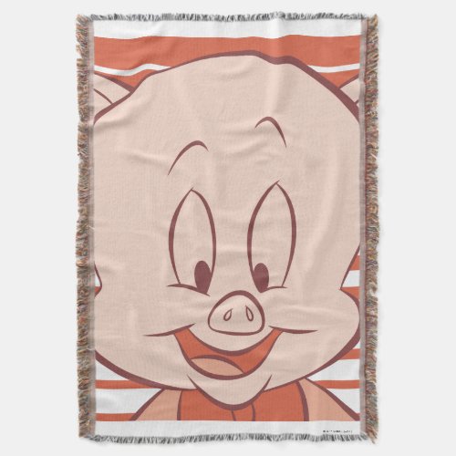 Porky Pig Expressive 23 Throw Blanket