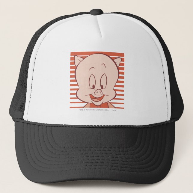 Porky Pig Expressive 23 Trucker Hat (Front)