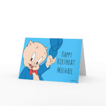 Porky Pig | Waving Hat Card