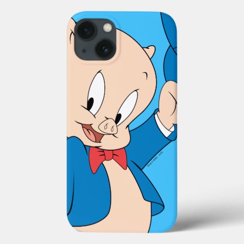 Porky Pig  Waving Hat iPhone 13 Case