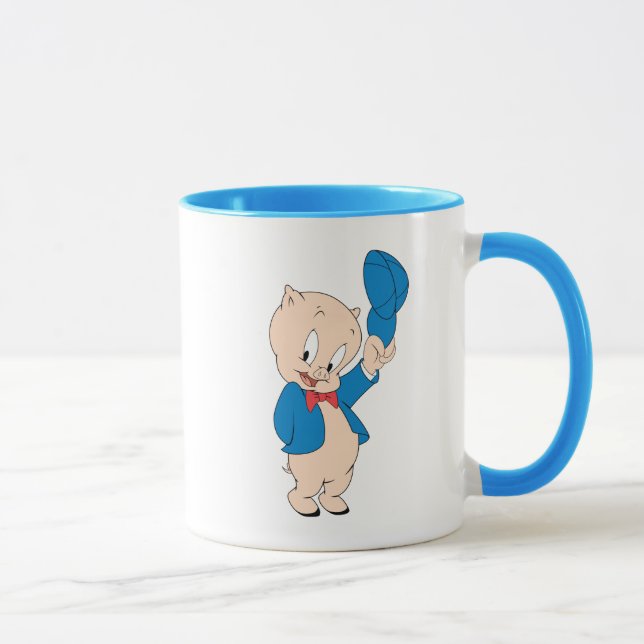 Porky Pig | Waving Hat Mug (Right)