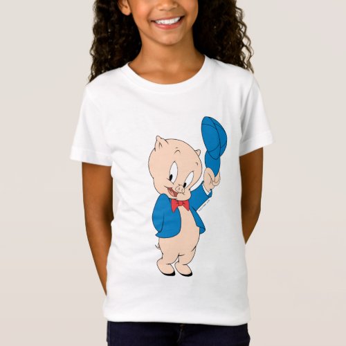 Porky Pig  Waving Hat T_Shirt