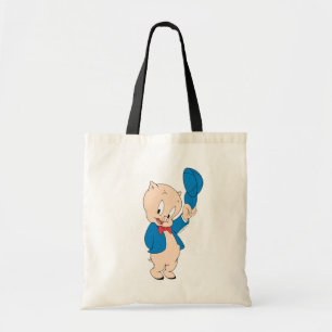 Porky Pig   Waving Hat Tote Bag