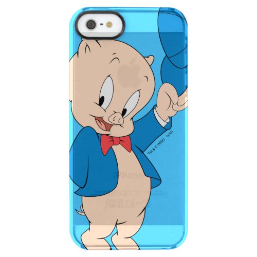 Porky Pig  Waving Hat Clear iPhone SE55s Case