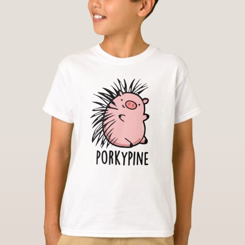 Porky_pine Funny Porcupine Pig Pun T_Shirt