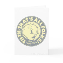 Porky TH-TH-THAT'S ALL FOLKS! Card